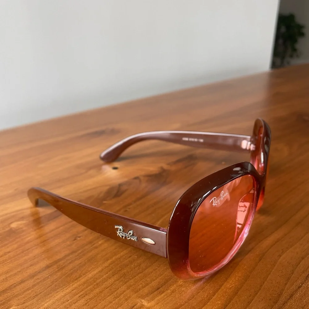 Ray-Ban Women's Gradient Maroon Jackie Ohh sunglasses RB4098